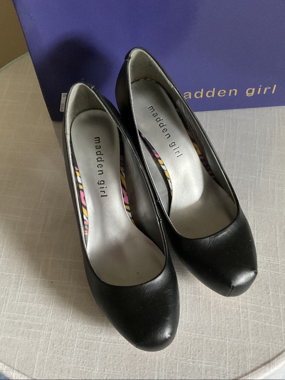 New with Box Size 6.5 Madden Girl Black Rounded-Toe Classic Pumps.